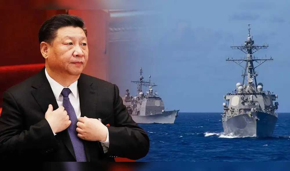 Tensión entre China y Estados Unidos. Ambas potencias viven una compleja relación tras acercamiento de sus buques en el mar de Taiwán. Foto: composición LR/Andy Wong/John Harris/Zumawire