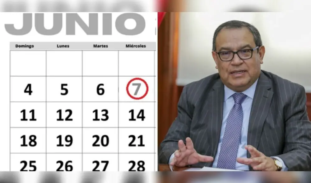 Hace algunos días, Alberto Otárola anunció que el Ejecutivo no declarará el 7 de junio como feriado nacional. Conoce sus razones y todos los detalles en la siguiente nota. Foto: composición LR/Andina Hace algunos días, Alberto Otárola anunció que el Ejecutivo no declarará el 7 de junio como feriado nacional. Conoce sus razones y todos los detalles en la siguiente nota. Foto: composición LR/Andina