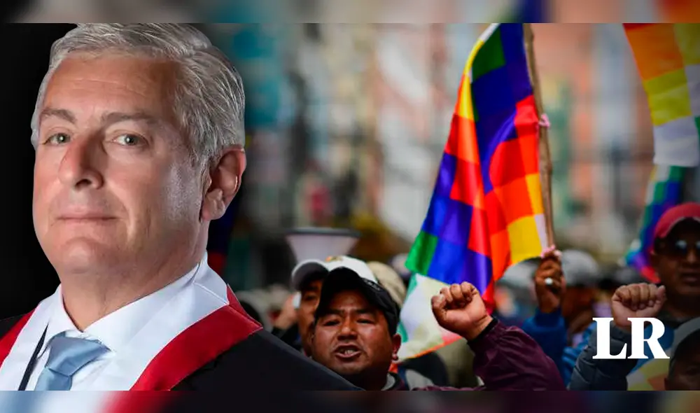 Lizarzaburu comparó la bandera que representa a la cultura andina con un "mantel de chifa". Foto: composición de Fabrizio Oviedo/La República/Congreso - Video: Congreso
