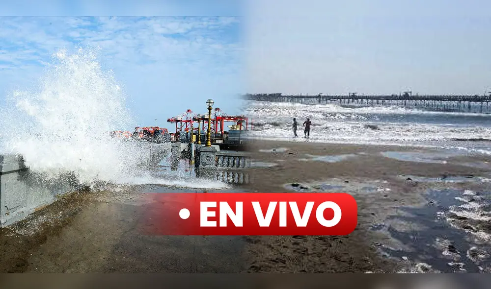 Oleajes anómalos en el Perú. Foto. composición LR/ Andina/ difusión