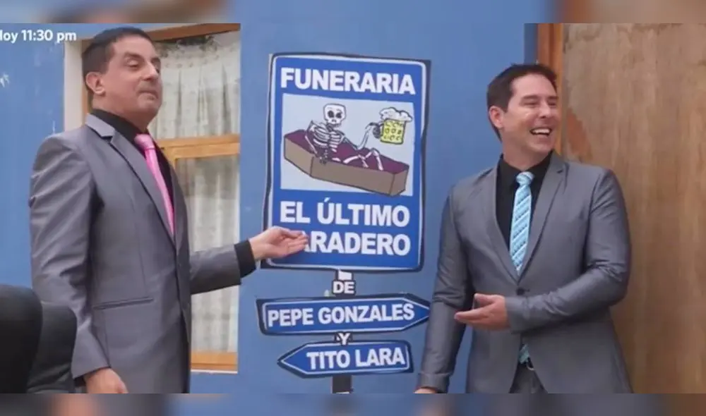 'Pepe' y 'Tito' no quieren quedarse en bancarrota, por lo que ahora tratarán de ganarse la vida con la funeraria El Último Paradero. Foto: composición LR/América TV