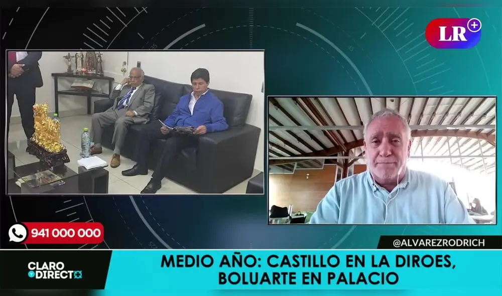 Augusto Álvarez Rodrich habla de la situación de Pedro Castillo. Foto/Video: LR+