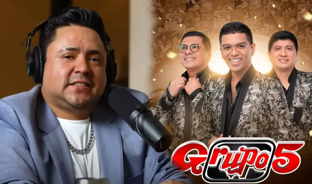 Lucho Cuéllar se muestra agradecido con el Grupo 5. Foto: composición LR/captura de YouTube/Facebook/Grupo 5 Lucho Cuéllar se muestra agradecido con el Grupo 5. Foto: composición LR/captura de YouTube/Facebook/Grupo 5