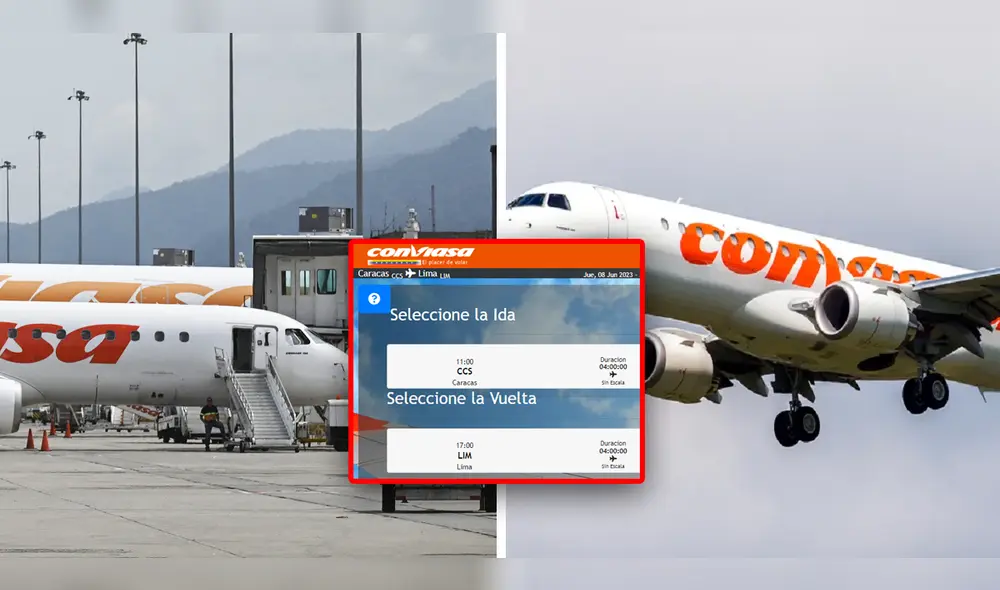Vuelos de Caracas-Lima en Conviasa ya están disponibles desde junio de 2023. Foto: composición LR/Conviasa/AFP