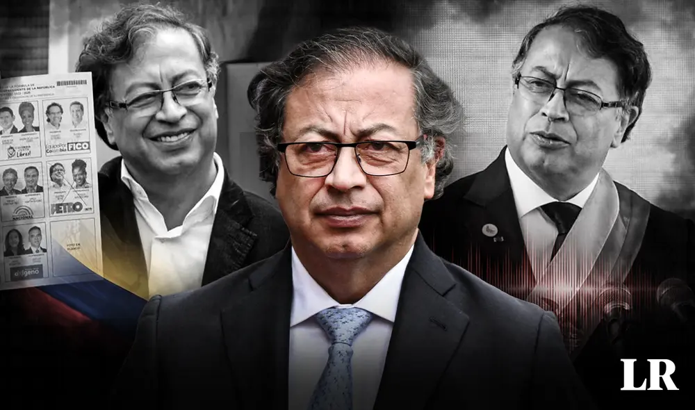 Gustavo Petro se encuentra en el ojo de la tormenta tras la difusión de unos audios. Foto: composición de Jazmín Ceras/LR/AFP/EFE