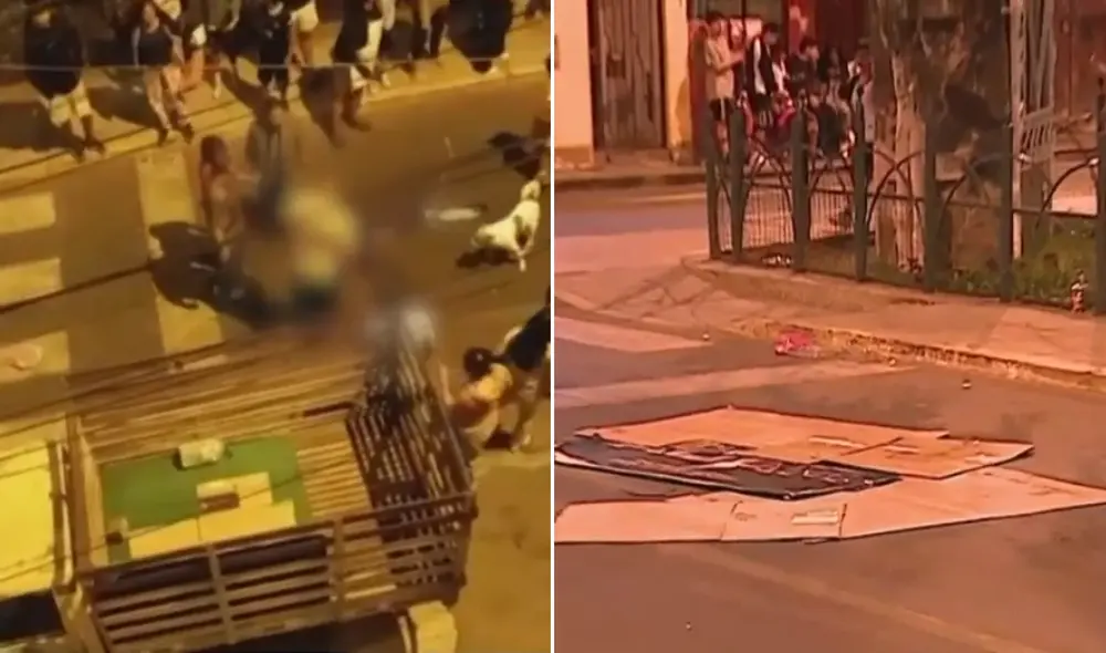 Niño falleció producto del impacto luego de ser atropellado. Foto y video: América TV Niño falleció producto del impacto luego de ser atropellado. Foto y video: América TV