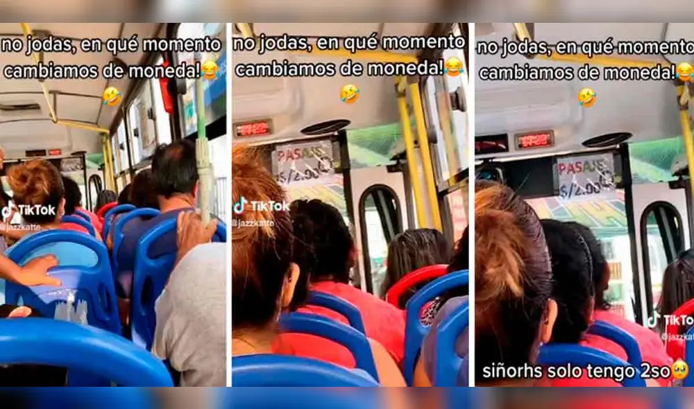 Video de joven que informa cuánto le cobran en transporte público tuvo varias reacciones en TikTok.Foto: composición LR/ TikTok/ @jazzkatte
