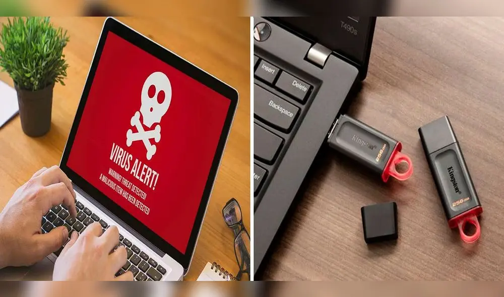 Evita que tu USB o disco duro externo se infecte con virus. Foto: composición LR / Arc System / Kingston