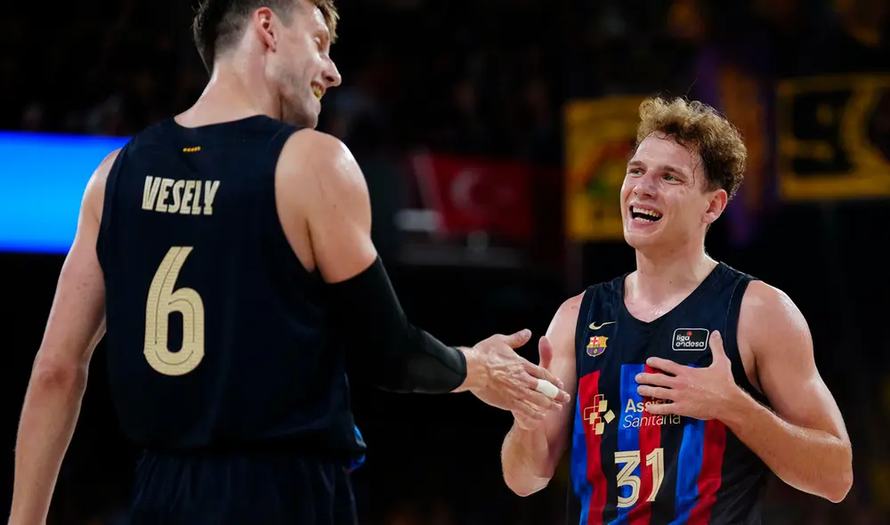 Jan Vesely fue una de las grandes figuras del Barcelona en el juego 1. Foto: EFE