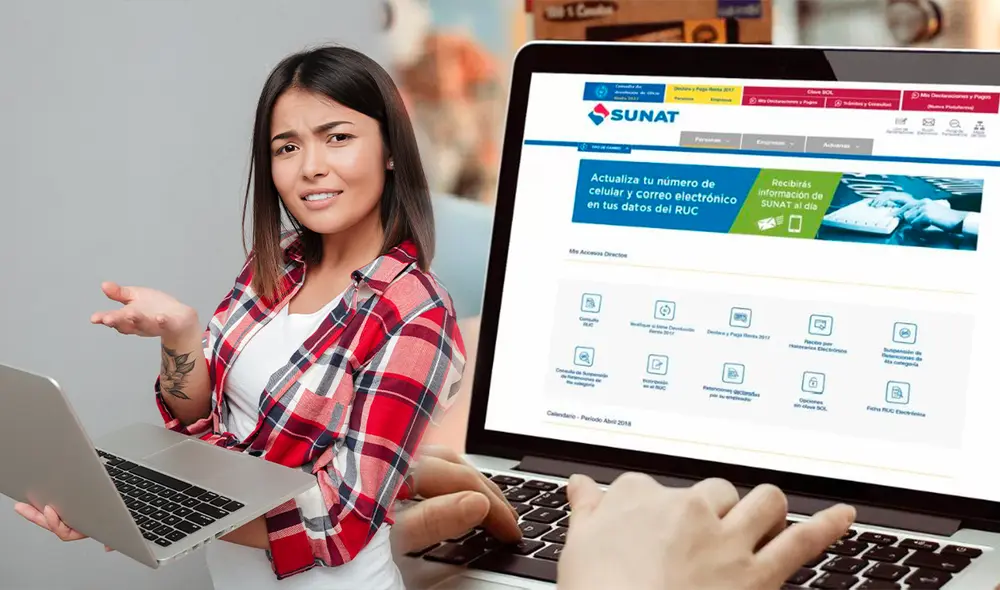 De esta manera, puedes generar tus recibos por honorarios en la web de la Sunat. Foto: composición LR/Freepik/Sunat