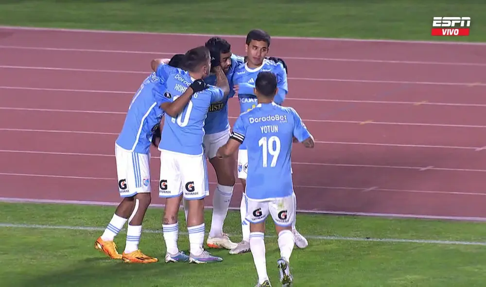 Sporting Cristal empató el marcador con gol de Brenner. Foto: captura ESPN