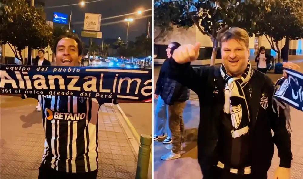 Hinchas de Atlético Mineiro se rindieron ante Alianza Lima. Foto: composición LR/Ivesbal/TikTok