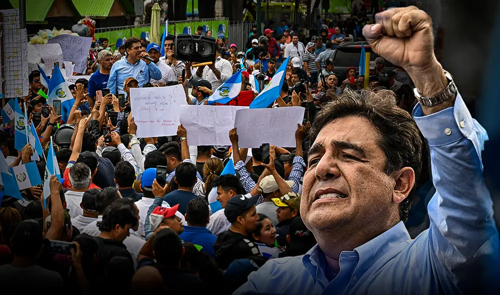 Carlos Pineda lideraba las encuestas para la presidencia de Guatemala. Foto: composición LR/AFP