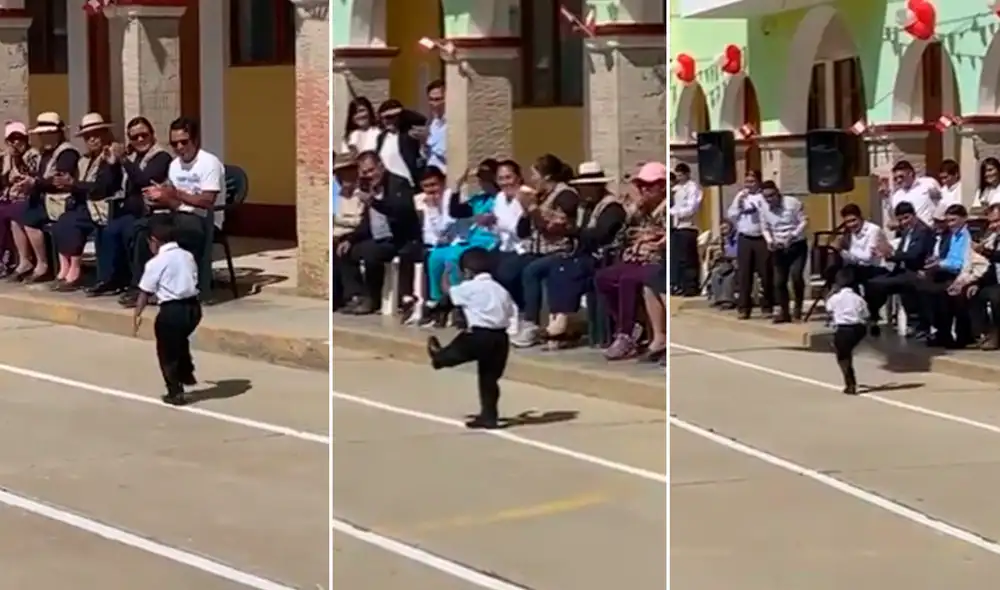 Usuarios elogiaron al pequeño por realizar ese acto de patriotismo. Foto: composición LR/TikTok/@2mayarando