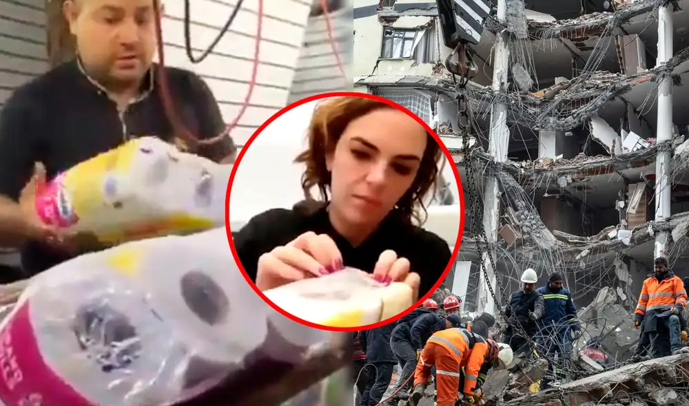 Pamela Cerdeira colocó los rastreadores al momento de donar. Foto: composición LR/@AlertaMundial2/Twitter - Video: @AlertaMundial2/Twitter