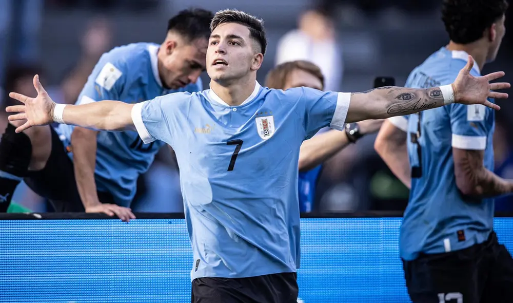 Anderson Duarte anotó el tanto que le dio la final del Mundial Sub-20 a Uruguay. Foto: Uruguay