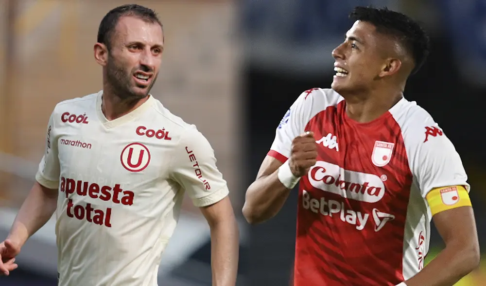 Universitario vs. Santa Fe: ambos equipos juegan por clasificar a la siguiente ronda. Foto: composición La República/LR/AFP Universitario vs. Santa Fe: ambos equipos juegan por clasificar a la siguiente ronda. Foto: composición La República/LR/AFP