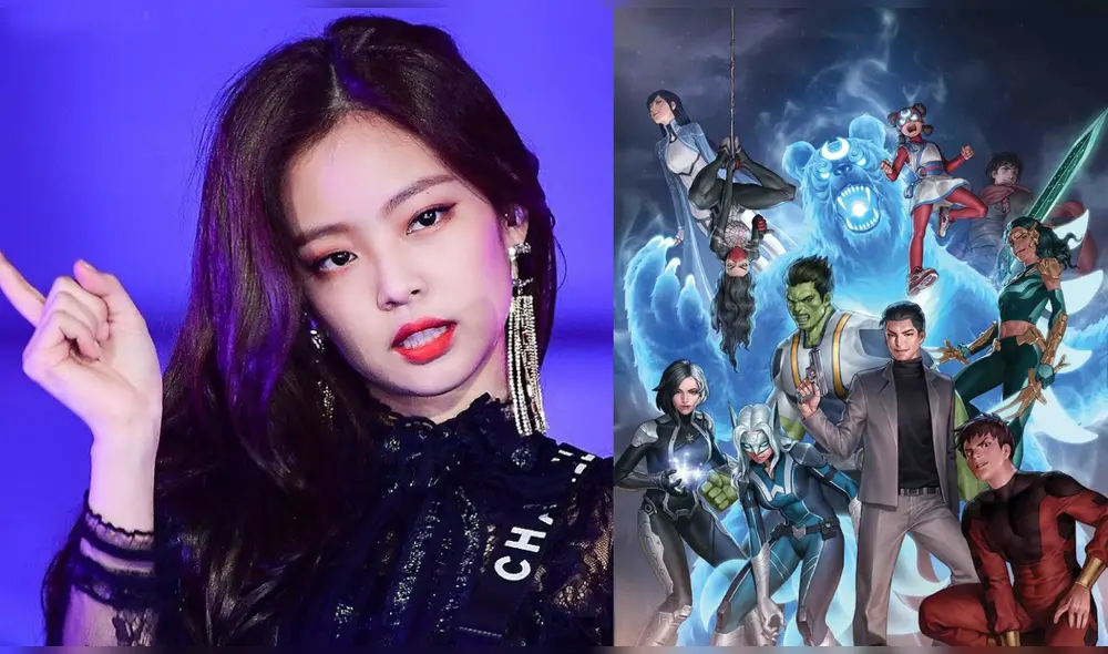 El supuesto personaje de Jennie de BLACKPINK en Marvel también es una superestrella del k-pop. Foto: composición LR/YG/Marvel
