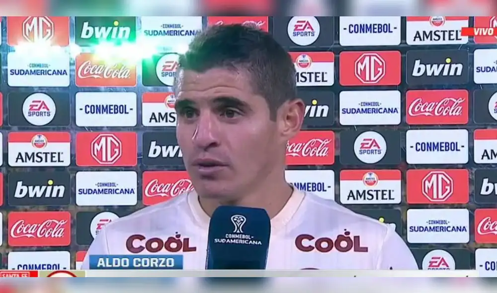 Aldo Corzo es titular en Universitario. Foto: captura/ESPN - Video: ESPN Aldo Corzo es titular en Universitario. Foto: captura/ESPN - Video: ESPN