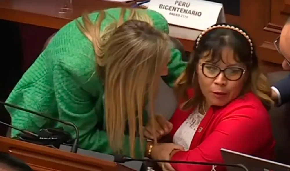 María del Carmen Alva intentó minimizar sus acciones ante la congresista Francis Paredes. Foto: captura/Canal N - Video: Canal N María del Carmen Alva intentó minimizar sus acciones ante la congresista Francis Paredes. Foto: captura/Canal N - Video: Canal N