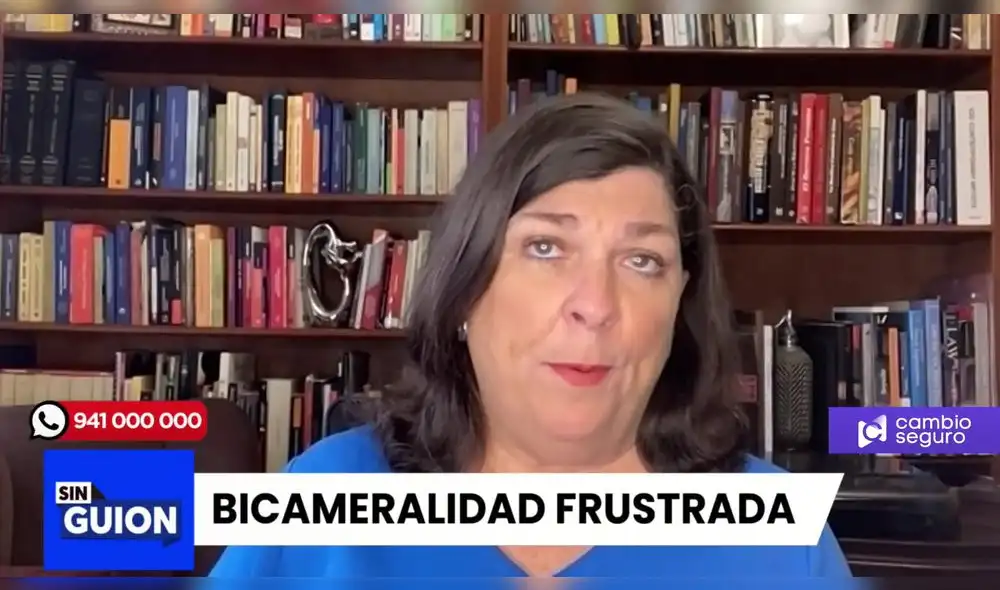 Rosa María Palacios habla sobre la bicameralidad. Foto/Video: LR+ Rosa María Palacios habla sobre la bicameralidad. Foto/Video: LR+
