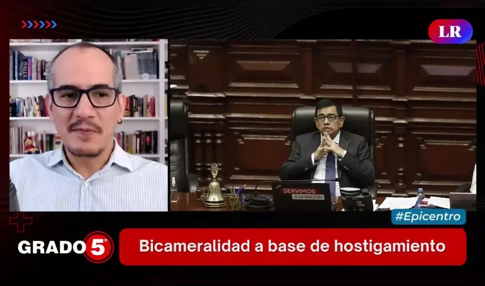 David Gómez Fernandini se refirió a la bicameralidad. Foto/Video: Grado 5 - LR+ David Gómez Fernandini se refirió a la bicameralidad. Foto/Video: Grado 5 - LR+