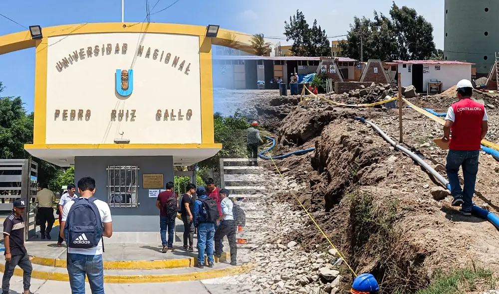Contraloría detectó irregularidades en obra ejecutada durante el licenciamiento de la UNPRG. Foto: composición de Jazmín Ceras/ La República