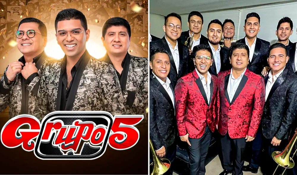 Actualmente, el Grupo 5 tiene como voz principal a Christian Yaipén. Foto: composición LR/Grupo 5/Facebook