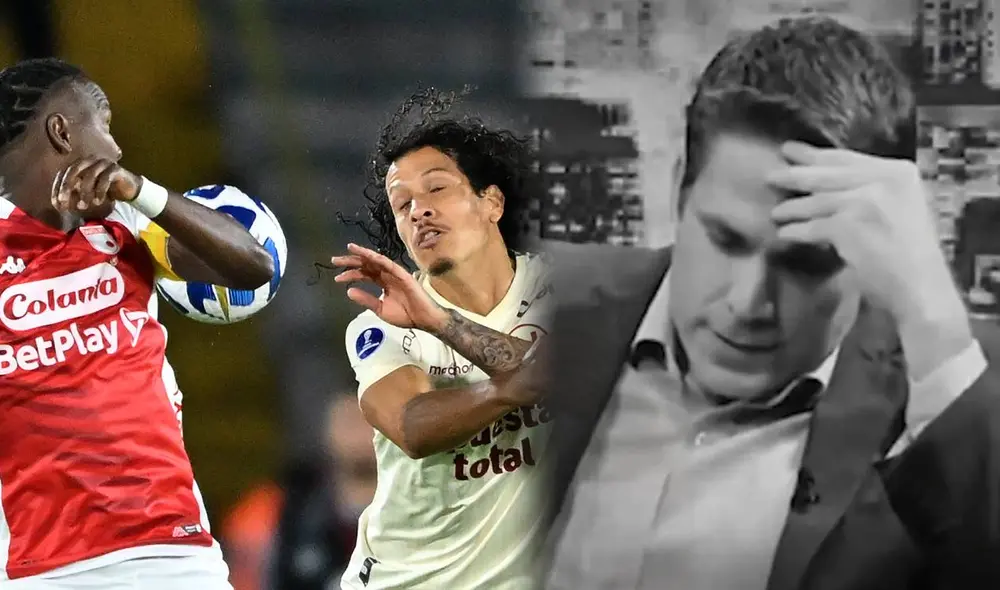 Paco Bazán se mostró afectado por la caída de Universitario. Foto: composición/AFP/captura ATV Paco Bazán se mostró afectado por la caída de Universitario. Foto: composición/AFP/captura ATV