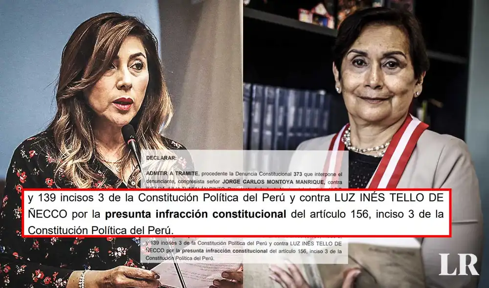 Lady Camones preside subcomisión que intenta amedrentar a Inés Tello. (Foto composición: La República).