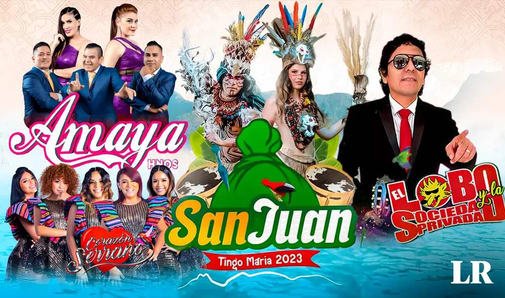 Los Hermanos Amaya también estarán presentes en la Fiesta de San Juan en Tingo María. Foto: composición LR/YouTube Music/Corazón Serrano/Hermanos Amaya/Municipalidad Provincial de Leoncio Prado/Facebook