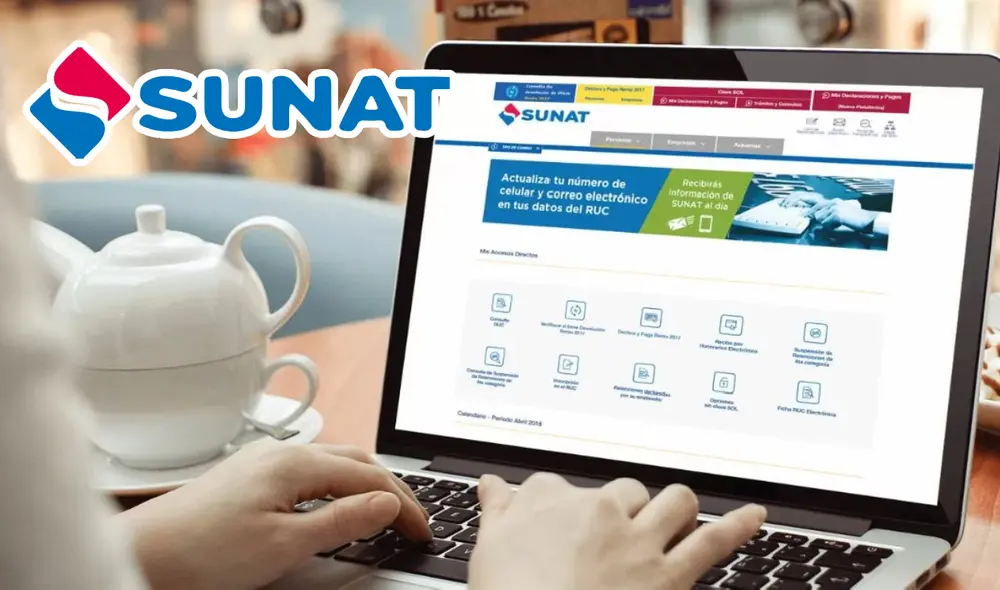 Realiza tus trámites online a través de la plataforma web de la Sunat. Foto: composición LR/Sunat/Facebook