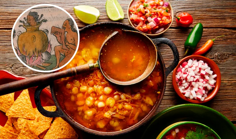 Tras la independencia de México, el pozole se convirtió en un plato tradicional. Foto: composición LR / BBC / Oasis Hotels & Resorts Tras la independencia de México, el pozole se convirtió en un plato tradicional. Foto: composición LR / BBC / Oasis Hotels & Resorts