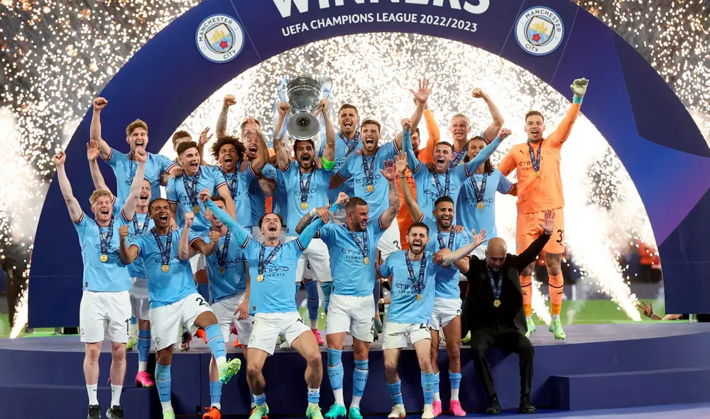 Manchester City se consagró campeón de la Champions League tras vencer al Inter. Foto: EFE