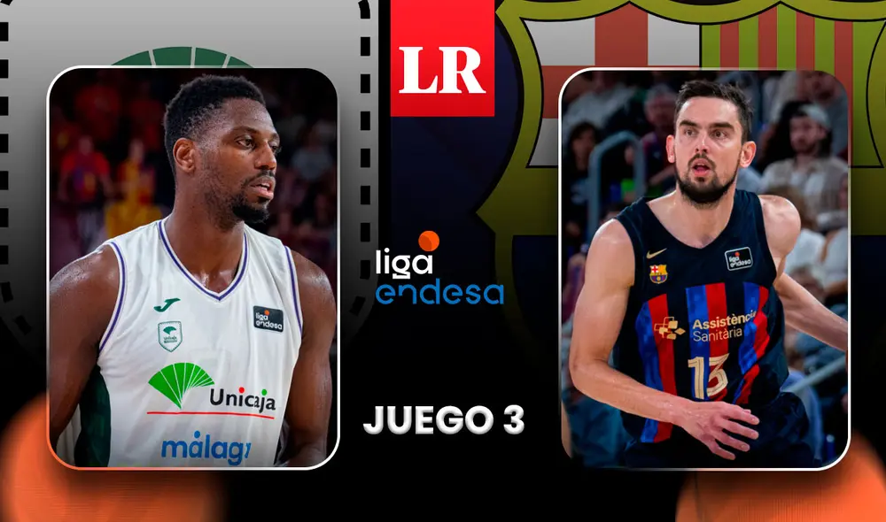 El tercer juego de Unicaja vs. Barcelona se disputó en Málaga. Foto: composición LR / Liga ACB El tercer juego de Unicaja vs. Barcelona se disputó en Málaga. Foto: composición LR / Liga ACB