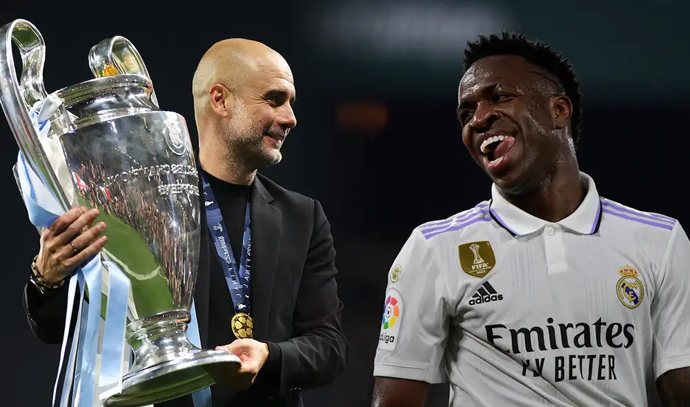 Pep Guardiola conseguió su tercera Champions League. Foto: composición LR/Twitter/AFP - Video: YouTube/Fútbol por Minuto Pep Guardiola conseguió su tercera Champions League. Foto: composición LR/Twitter/AFP - Video: YouTube/Fútbol por Minuto