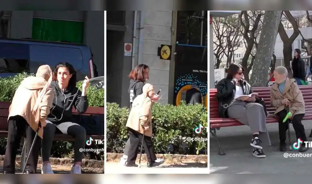 Video de anciana fue visto por miles de personas en TikTok. Foto: composición LR/ TikTok/ @conbuenhumor
