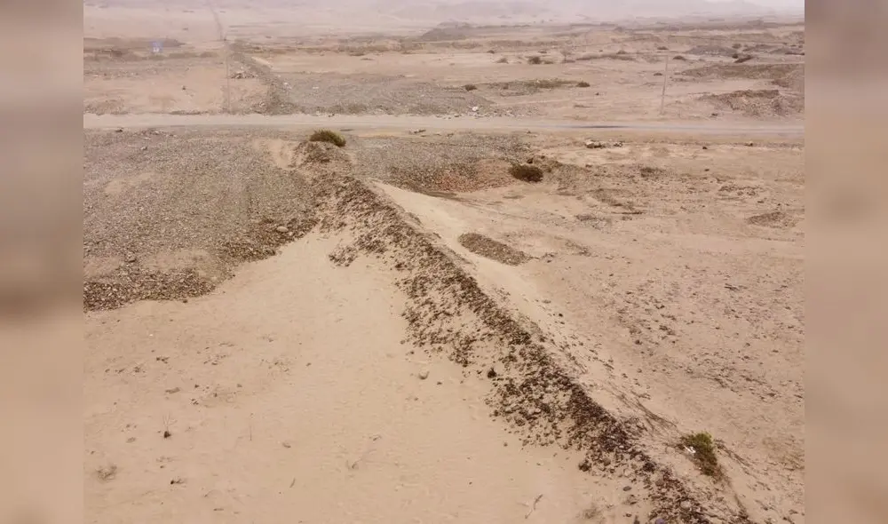 La muralla se encuentra ubicada a alrededor de 10 kilómetros de Chan Chan. Foto: Cortesía Gabriel Prieto La muralla se encuentra ubicada a alrededor de 10 kilómetros de Chan Chan. Foto: Cortesía Gabriel Prieto