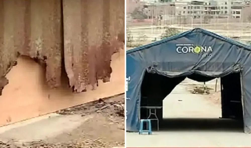 La parte exterior de la Villa Panamericana tiene rejas oxidadas, basura a los alrededores y más. Foto: composición LR/captura de Panamericana TV