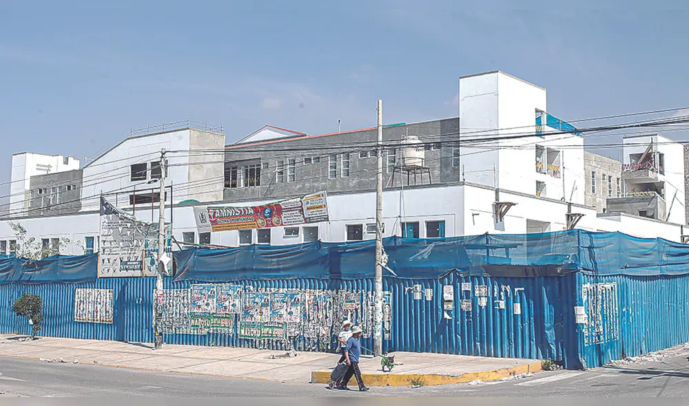Detenida. Obra de hospital Maritza Campos se frena debido a inicio de proceso judicial iniciado por consorcio. Foto: Rodrigo Talavera/ La República