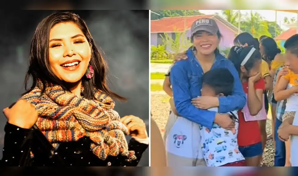 Cantante realizó bonito gesto en Ucayali. Foto: composición LR/ Yarita Lizeth/ captura Flor Melina