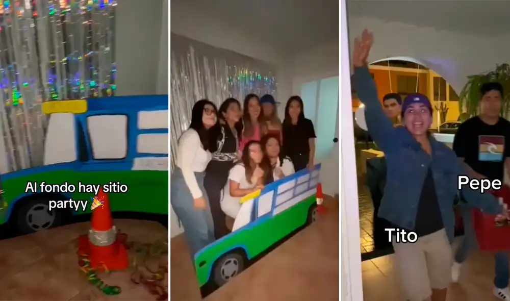 Estaba permitido ir disfrazados de personajes de antiguas temporadas de la serie. Foto: composición LR / capturas de TikTok / @Fioreppa_2000