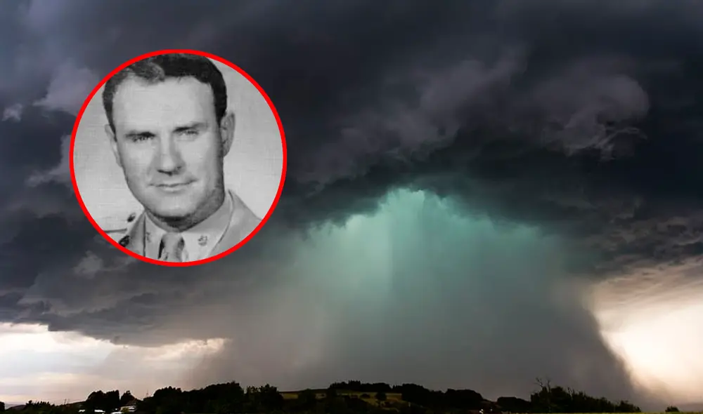 William Rankin terminó cayendo sobre un árbol y golpeándose la cabeza contra el tronco. Foto: The Weather Channel