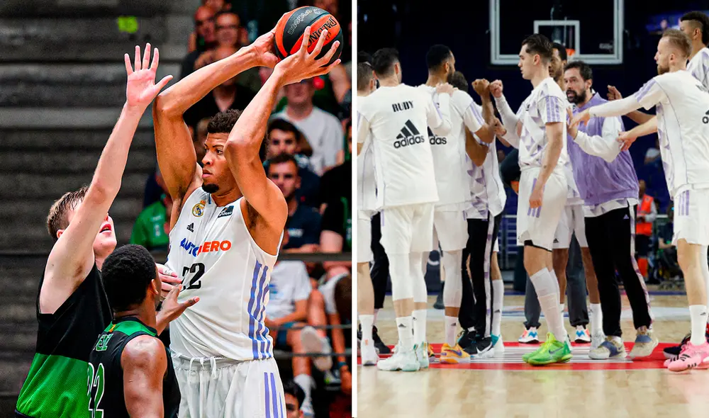 Real Madrid espera en la final al ganador de Barca vs. Unicaja. Foto: composición LR / RMBaloncesto / ACBCOM / Twitter