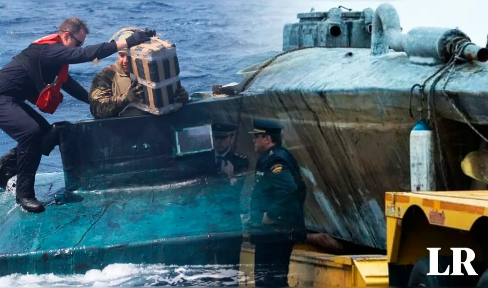 El narcosubmarino apresado se llamaba "Che". Foto: composición LR/Fabrizio Oviedo/BBC News Mundo
