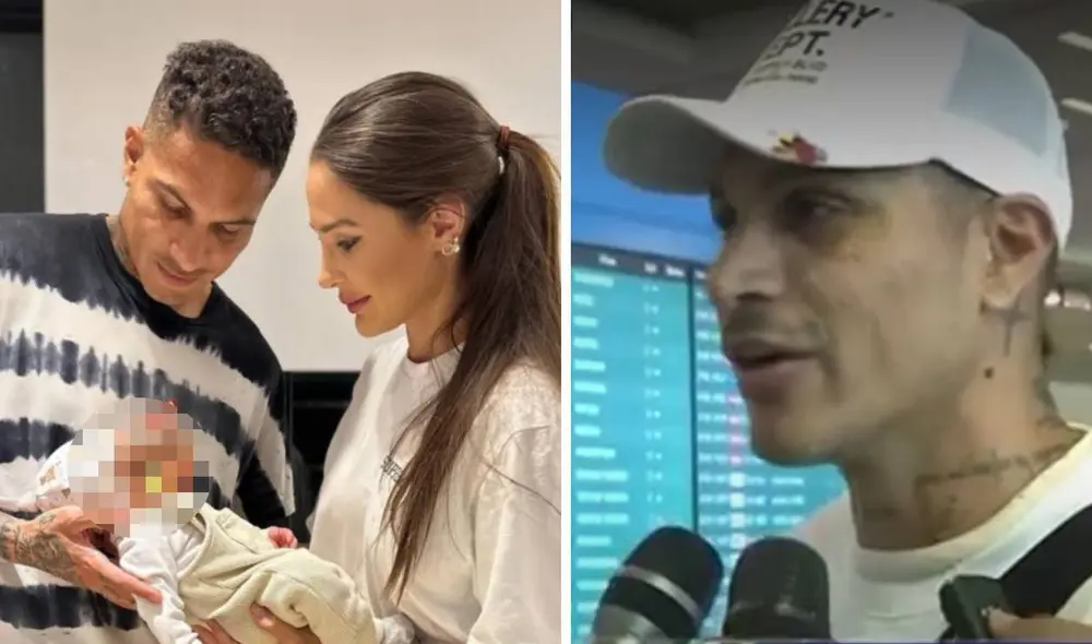 Paolo Guerrero se mostró emocionado por el nacimiento de su hijo. Foto: composición LR/Instagram/captura de América TV Paolo Guerrero se mostró emocionado por el nacimiento de su hijo. Foto: composición LR/Instagram/captura de América TV