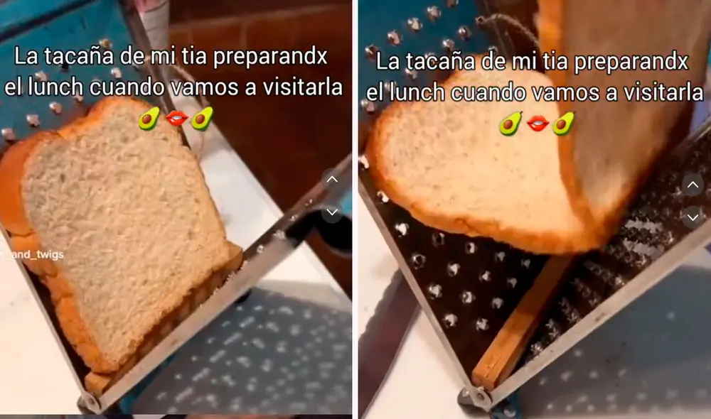 La mujer tenía una plancha especial para cortar con un cuchillo los panes. Foto: composición LR/TikTok/@Pintamostodalacasa23 La mujer tenía una plancha especial para cortar con un cuchillo los panes. Foto: composición LR/TikTok/@Pintamostodalacasa23