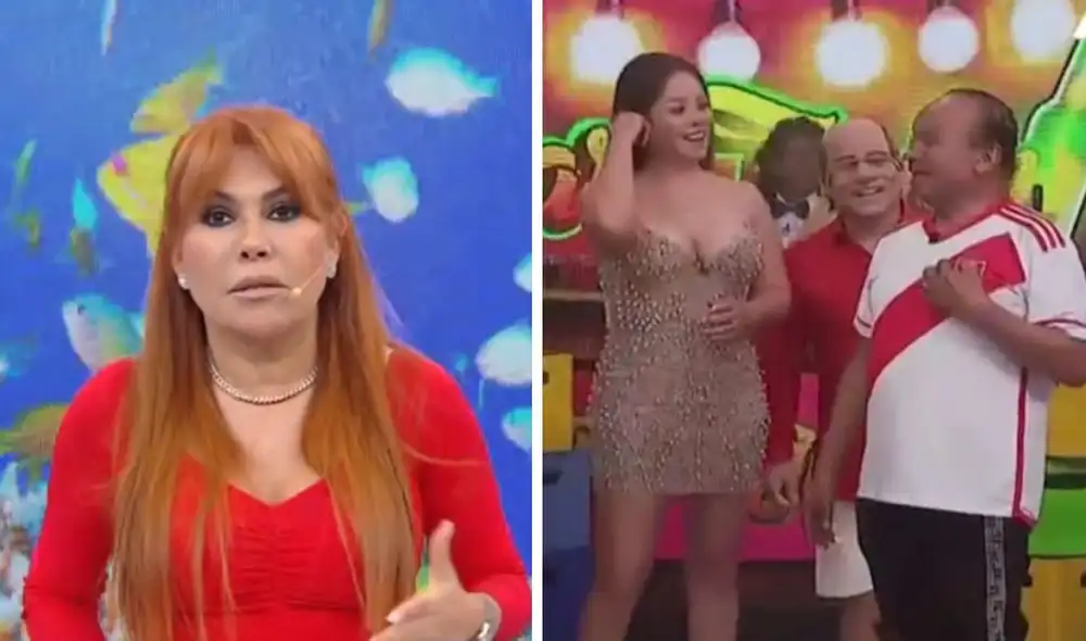 Magaly Medina arremetió contra guionistas de "Jirón del humor". Foto: composición LR/Capturas de ATV/Latina - Video: ATV Magaly Medina arremetió contra guionistas de "Jirón del humor". Foto: composición LR/Capturas de ATV/Latina - Video: ATV