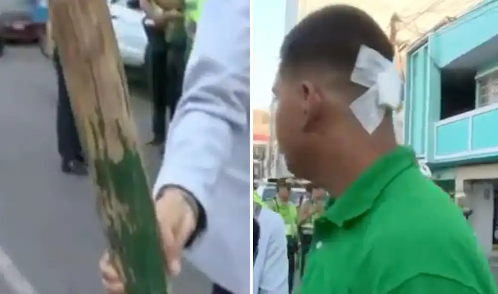 Joven defendió a mujer ambulante y fue golpeado con un palo por agentes de Fiscalización. Foto: composición LR/captura de ATV Joven defendió a mujer ambulante y fue golpeado con un palo por agentes de Fiscalización. Foto: composición LR/captura de ATV