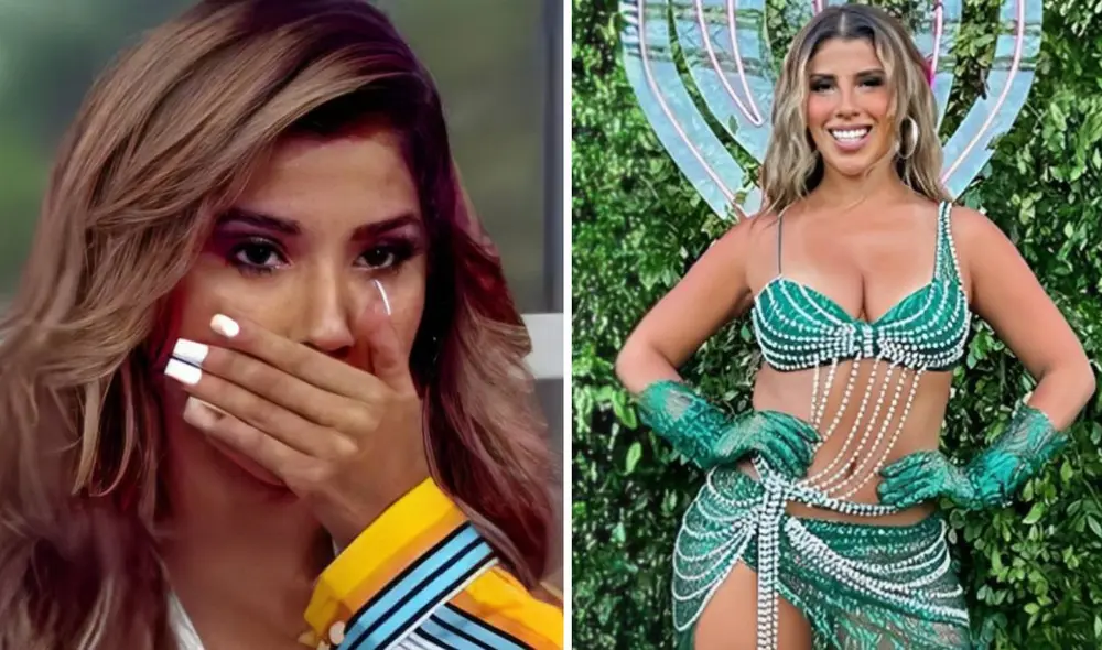 Yahaira Plasencia habría mentido sobre la creación de su vestido. Foto: captura/América TV/Instagram Yahaira Plasencia habría mentido sobre la creación de su vestido. Foto: captura/América TV/Instagram